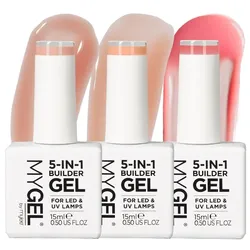 Mylee MYGEL 5-in-1 Builder Gels Trio Gel-Nagellack 45 ct Au Naturel 