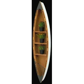 DanDiBo Ambiente Wandregal Boot 120 x 0 x 0 cm Braun
