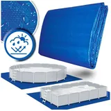 tillvex Poolunterlage Rechteckig 445 x 254 cm Bodenplane Bodenschutzplane Pool Bodenschutz Folie