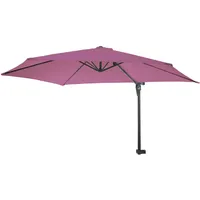 Mendler Wandschirm Casoria, Ampelschirm Balkonschirm Sonnenschirm, 3m neigbar, Polyester