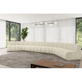 altdecor Wohnlandschaft modulares Sofa Montra-U2 - 581x174x70 cm Beige