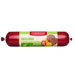 Fleischeslust Wurst Singleprotein 8x400g Edles Wild