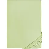 biberna 0077144 Feinjersey 140 x 200 - 160 x 200 cm pistaziengrün