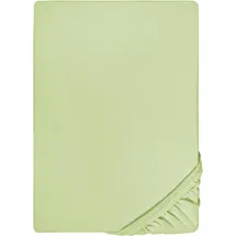 biberna 0077144 Feinjersey 140 x 200 - 160 x 200 cm pistaziengrün