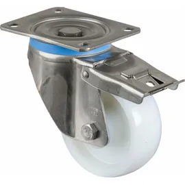 BS Rollen Lenkrolle HS120.B14, m.Totalfestst. m.Platte, Ø125, B45mm, 700kg