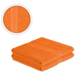 EXKLUSIV HEIMTEXTIL Badetuch 2er Set 100 x 150 cm Terrakotta
