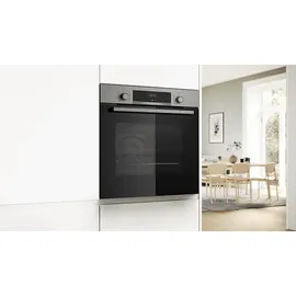 Bosch HBD435RS64 (HBA514BS3 + PIF64RBB5E) Serie 4, Backofenset (Induktionskochfeld, A+, 71 l)