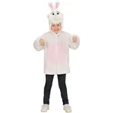 W WIDMANN MILANO Party Fashion - Kinderkostüm Hase aus Plüsch, Jacke mit Kapuze, Kaninchen, Tierkostüm