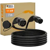 Lapp STANDARD, schwarz, Ladekabel E-Auto, 11 kW, Kabellänge: 7 m
