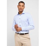 Eterna SLIM FIT Hemd in hellblau gestreift, hellblau, 46