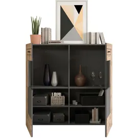 xonox.home Highboard Freno 120 x 117 x 37 cm Grau