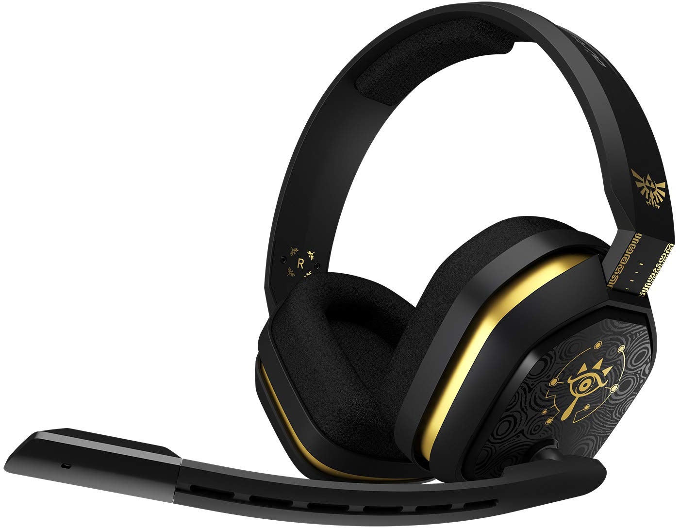 ASTRO Gaming A10 Gaming-Headset mit Kabel, Zelda Edition, Leicht & Robust, Dolby ATMOS, 3,5mm Anschluss, Xbox Series X|S, Xbox One, PS5, PS4, Nintendo Switch, PC, Mac, Smartphone - Schwarz/Gold