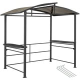 Tectake tectake® Grillpavillon, Asado 2,4x1,5x2,34m 1