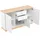 Okwish Sideboard 135,5 x 76 x 39 cm Weiß