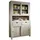 MASSIVMOEBEL24.DE Buffet Akazie 110 x 45 x 190 cm NATURE WHITE