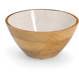 Zeller Schale Mangoholz Beige Ø25 cm