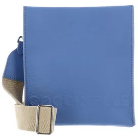 Coccinelle Umhängetasche Crossbody Bag Grained Leather, aus echtem Rindsleder blau