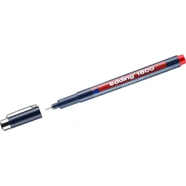 edding 1800 profipen Fineliner rot 0,25 mm, 1 St.