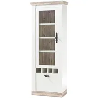 Furn.design Vitrine Rovola in Pinie weiß / Oslo Pinie