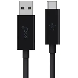 Belkin USB 3.1 USB-C auf USB-A Kabel Superspeed+, 1m Schwarz