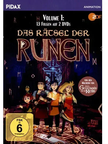 Das Rätsel der Runen, Vol. 1 (überarbeitete Fassung) / Die ersten 13 Folgen der Fantasy-Zeichentrickserie von den Machern von DAS GEHEIMNIS VON KELLS (Pidax Animation)  [2 DVDs]