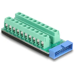 Delock USB-Adapter - 20-polige Klemmleiste zu 19-polige USB-Stiftleiste (M)