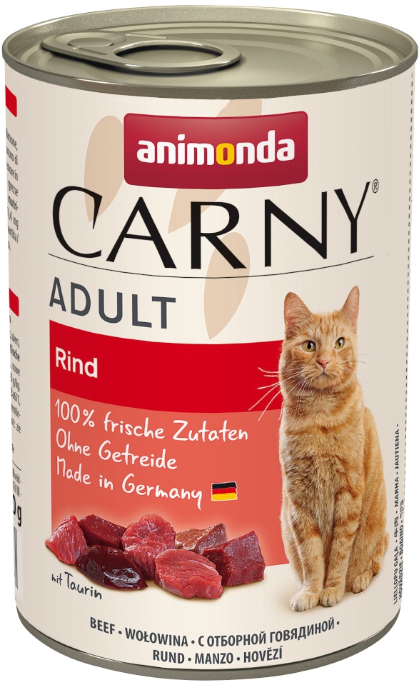 6 x 400 g Adult Rind animonda Carny Katzenfutter nass