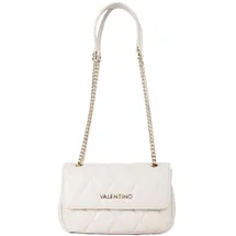 Valentino Frisia Flap Bag Synthetik Ecru
