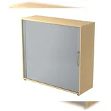 Hammerbacher Hammerbacher-Rollladenschr.hor. 3OH 120cm BM Ahorn/Silber-V1733S/3/S/BM