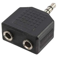 Logilink Audioadapter 3,5mm-Klinken-Stecker / 2x 3,5mm-Klinken-Buchse (CA1002)