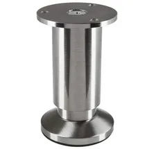 SOTech Möbelfuß Alpha Edelstahloptik Höhe 100 mm