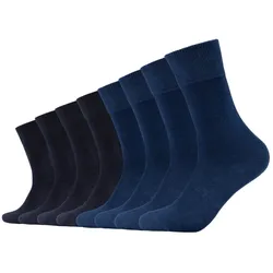 s.Oliver Unisex Socken, 8er Pack - Kurzsocken, einfarbig Navy 39-42