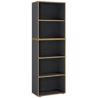 VCM Salia Aktenregal 60 x 33 x 183 cm anthrazit