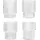 Ferm Living Ripple Glas 0,2 l 4 St.