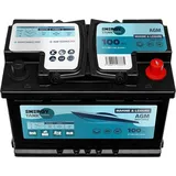 ENERGY TANK Boot 12V Batterie 100Ah - Boot Batterie 12V -Effiziente AGM Batterie