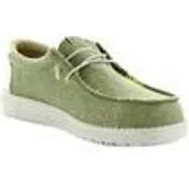 HEYDUDE Hey Dude Wally Coastline Jute Olive Canvas