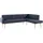 exxpo - sofa fashion Lungo 158 x 84 x 239 cm Webstoff langer Schenkel links denim