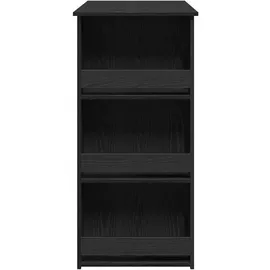 vidaXL Bartisch mit Regal 102 x 50 x 103,5 cm Schwarz