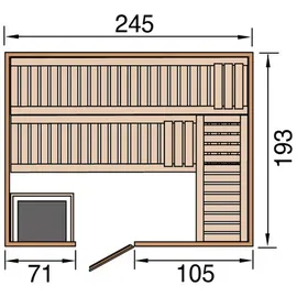Weka Kemi inkl. 7,5 kW Bio-Kombiofen + ext. Steuerung