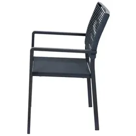 Siena Garden Leeds Stapelsessel 54 x 58 x 88 cm grau 2 St.