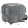 Homestyle4u Sitzhocker Pouf Cord 46 x 41 x 46 cm Grau