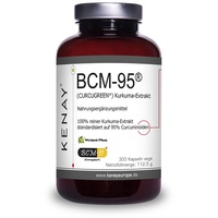 BCM-95® (Curcugreen®) Kurkuma-Extrakt - 750mg pro Tagesdosis - pflanzliche Kapsel - Vegan - Ohne Magnesiumstearat - 300 Kapseln vege KENAY EUROPE