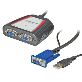 Value Portabler VGA Video-Splitter, 2fach, 250MHz