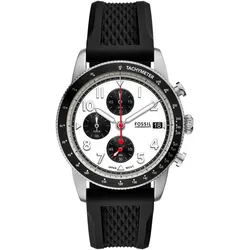Chronograph FOSSIL "SPORT TOURER", schwarz, Armbanduhren, Herren, Quarzuhr, Armbanduhr, Herrenuhr, Silikonarmband, analog, Tag