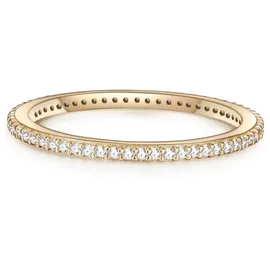 Glanzstücke München Ring aus Sterling Silber mit Zirkonia in gelbgold | Gr.: 54