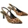 Buffalo High-Heel-Pumps BUFFALO "Buffalo Sling Back- Vegan Suede", Damen, Gr. 41, braun leo, schwarz, Kunstfaser, unifarben, Schuhe