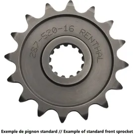 Renthal Standard Stahlkettenrad 14 Zähne Silber
