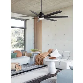 LUCCI AIR Atlanta 142 cm Deckenventilator Schwarz