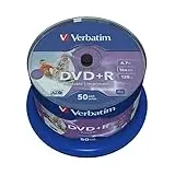 Verbatim DVD+R 4.7GB 16x 4,7 GB 50 Stück(s) - Jungfrau DVD+RW (4,7 GB, DVD+R, 50 Stück(s))