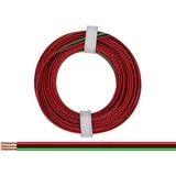 Donau Elektronik 325-014 Litze 3 x 0.25mm2 Rot, Schwarz, Grün 5m